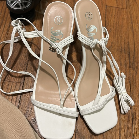 Brand New White Heels - Picture 6 of 7